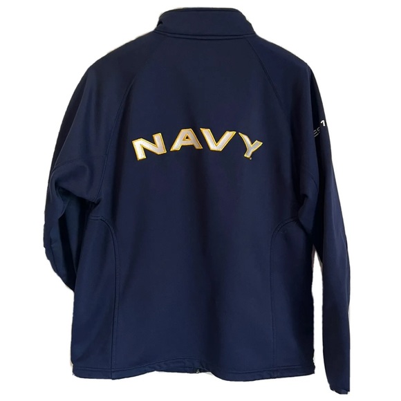 U.S. Navy Jacket, Under Armour Polyester Zippered Jacket Size M Military FLAWED - Picture 3 of 12